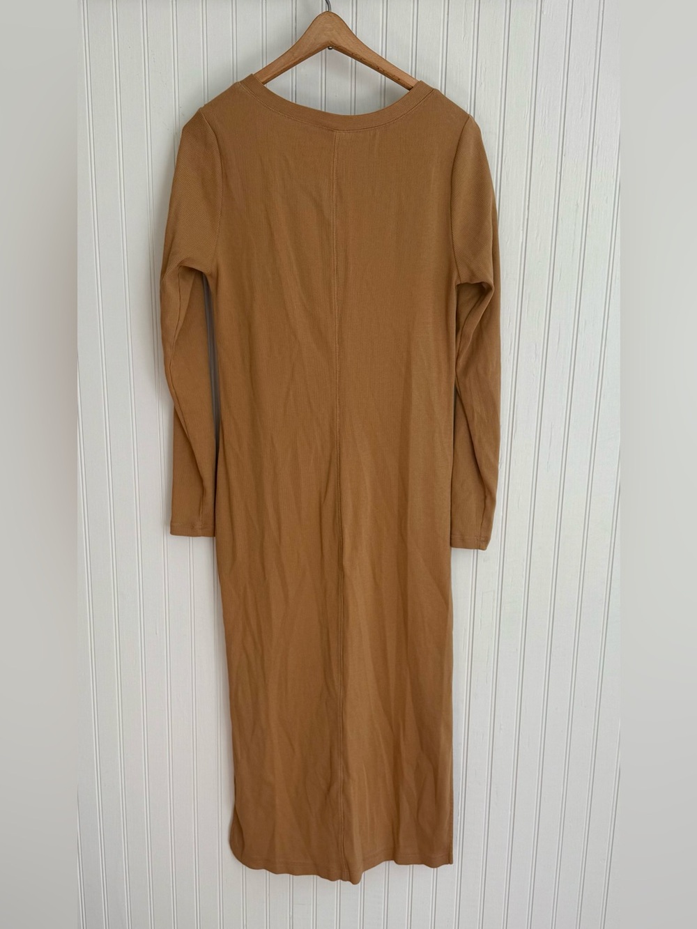 Old Navy Camel Brown Long Sleeve Maxi Dress Size L - Picture 5 of 5